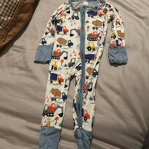 Little Sleepies Convertible One Piece - Construction Print Zippy
